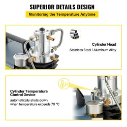 Korkeapainekompressori 1800W 220V 300BAR vesijäähdytys PCP-ilmakivääreille paintball-säiliöille