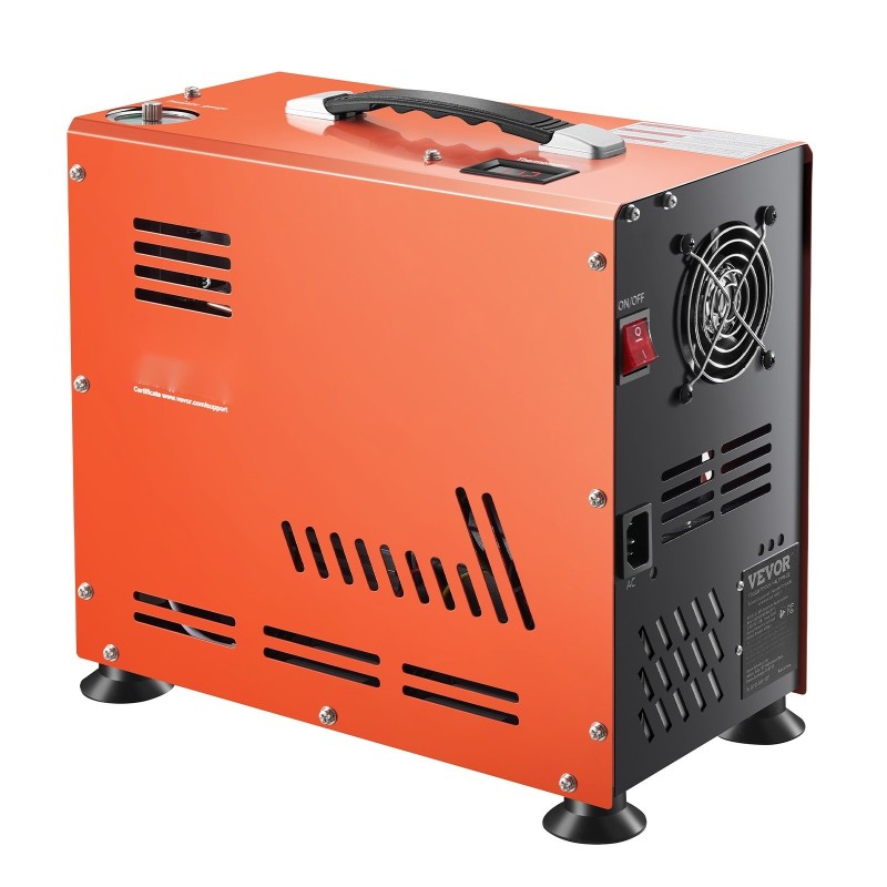 PCP-kompressori 800 wattia kaksisylinterinen tuuletinjäähdytys 30 megapascalin paine automaattinen pysäytys