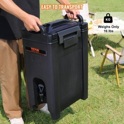 Eristetty juoma-annostelija LDPE 18,9 l elintarvikekelpoinen 23 mm PU eriste kaksivaiheisella hanalla