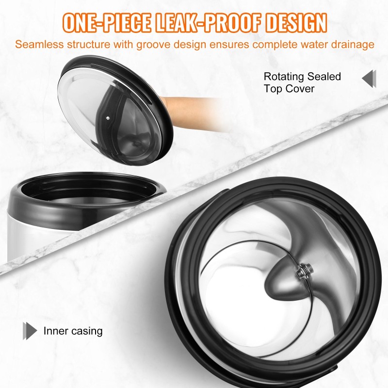 Eristetty juoma-annostelija 7,6 l ruostumatonta terästä kaksiseinäinen elintarvikekelpoinen kuumille ja kylmille juomille