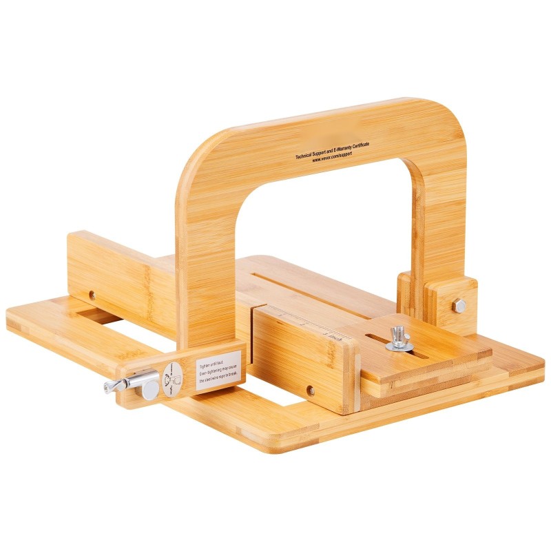 Saippualeikkuri bamburunko säädettävä paksuus 0–2 tuumaa ruostumaton teräslanka saippuapötköille