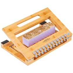 Saippualeikkuri bamburunko teräslanka leikkaa 1 12 1 tuuman palat saippua kynttilä juusto voi