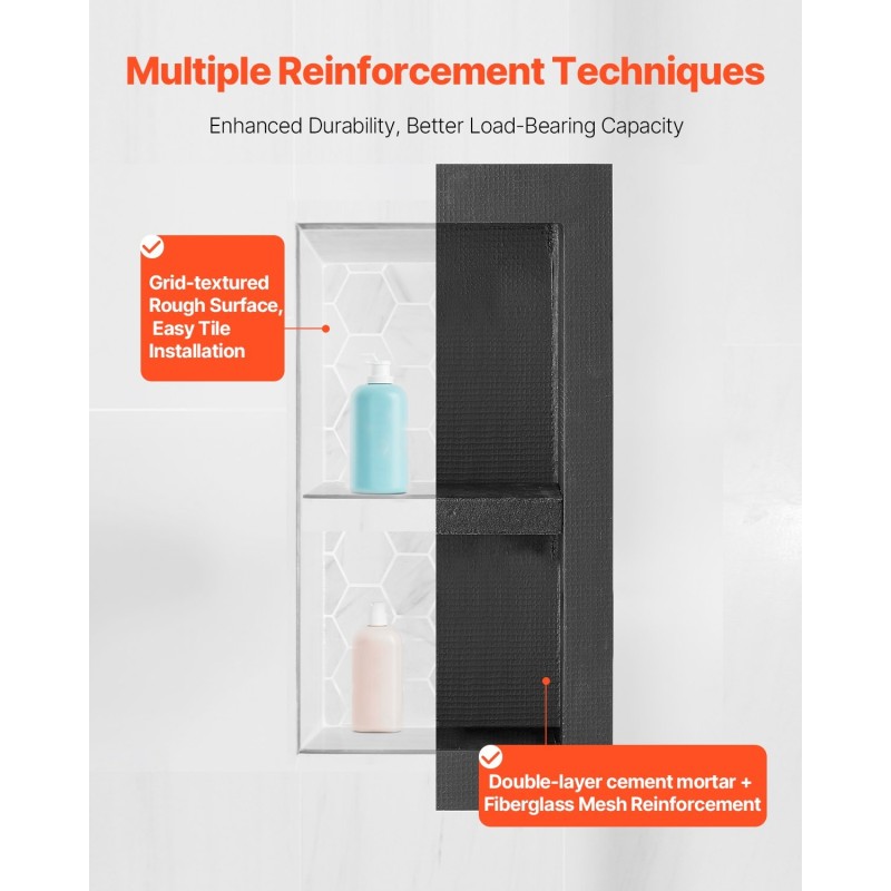Seinäsyvennys suihkuun XPS-muovi 10,2x40,6x81,3 cm 2 kpl vesitiivis