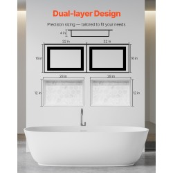 Seinäsyvennys suihkuun XPS-muovi 10,2x40,6x81,3 cm 2 kpl vesitiivis
