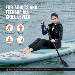 Ilmatäytteinen PVC SUP-lauta pituus 305 cm leveys 84 cm paksuus 15 cm