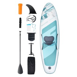 Ilmatäytteinen SUP-lauta PVC-materiaalista 3048×838×152 mm irrotettavalla istuimella nuorille ja aikuisille