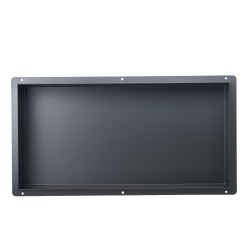 Upotettava kehyksetön seinälokero suihkuun 304 ruostumaton teräs 33x63,5x10,2 cm musta