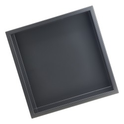 Upotettava suihkuni i 304 ruostumatonta terästä 33x33x10 2 cm yksihyllyinen musta