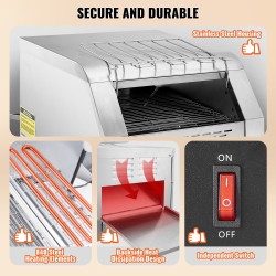 Kuljetinpaahdin ruostumattomasta teräksestä ammattikeittiöille yli 300 viipaletta tunnissa