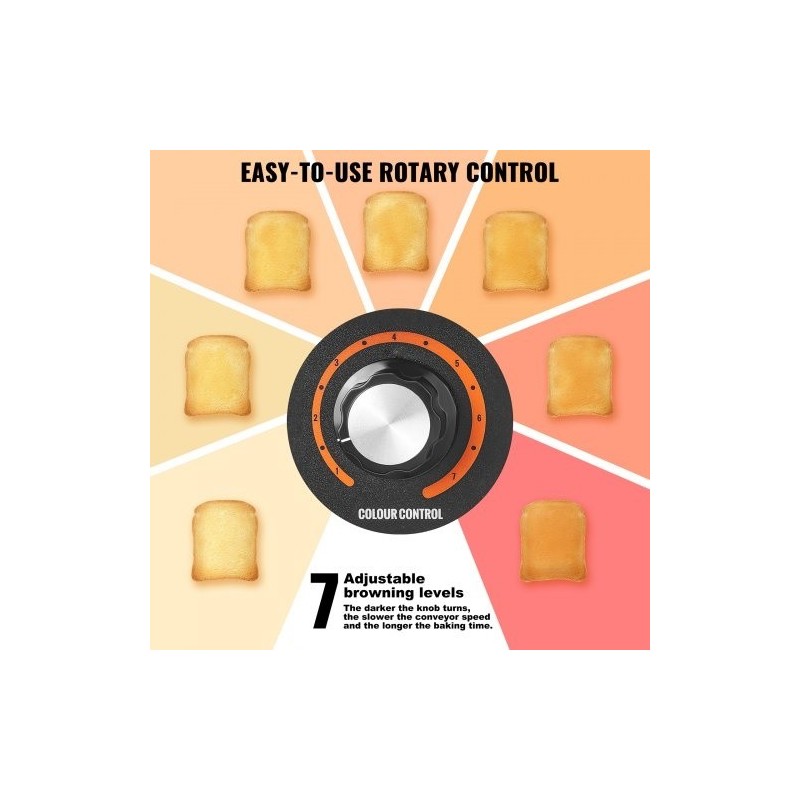 Kuljetinleivänpaahdin ruostumattomasta teräksestä yli 450 viipaletta tunnissa ammattikeittiöön