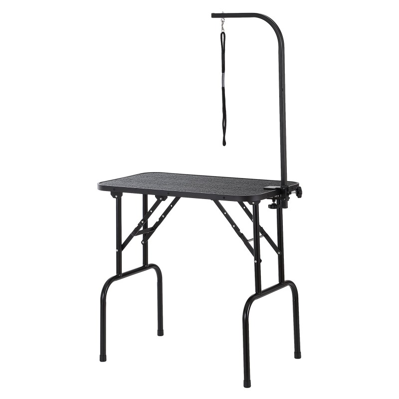 Trimmauspöytä ruostumattomasta teräksestä 808 x 460 mm taittuva pienille ja keskikokoisille koirille