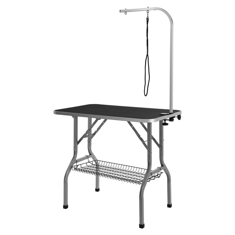 Trimmauspöytä ruostumatonta terästä 915 x 610 mm taittuva keskikokoisille ja pienille koirille