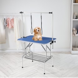 Trimmauspöytä ruostumaton teräs 915 x 610 mm taittuva keskikokoisille ja pienille koirille