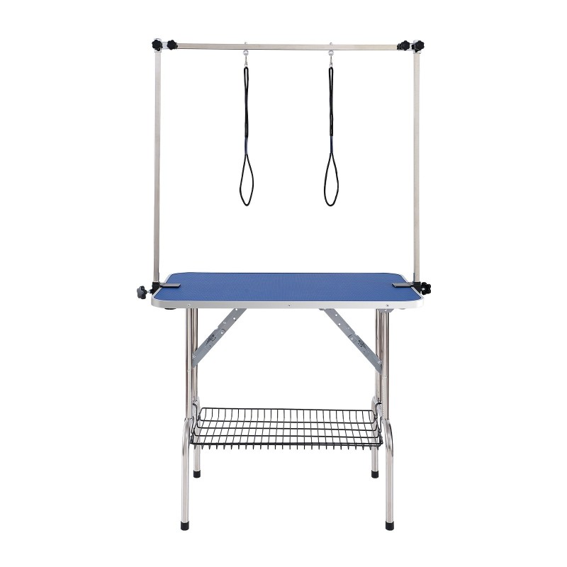 Trimmauspöytä ruostumaton teräs 915 x 610 mm taittuva keskikokoisille ja pienille koirille