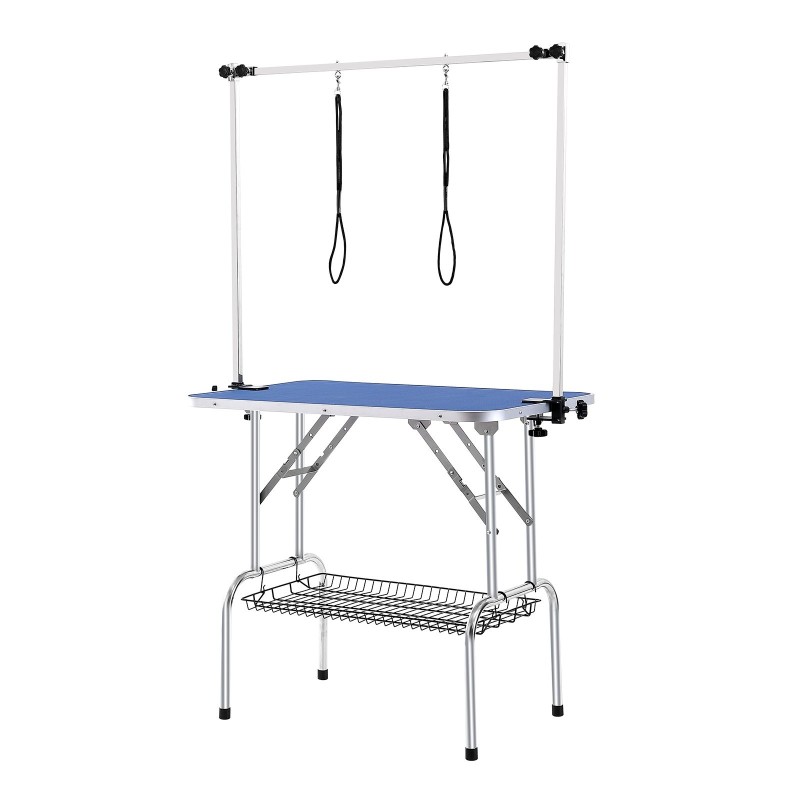 Trimmauspöytä ruostumaton teräs 915 x 610 mm taittuva keskikokoisille ja pienille koirille