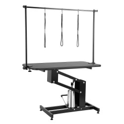 Hydraulinen trimmauspöytä ruostumattomasta teräksestä keskikokoisille ja pienille koirille