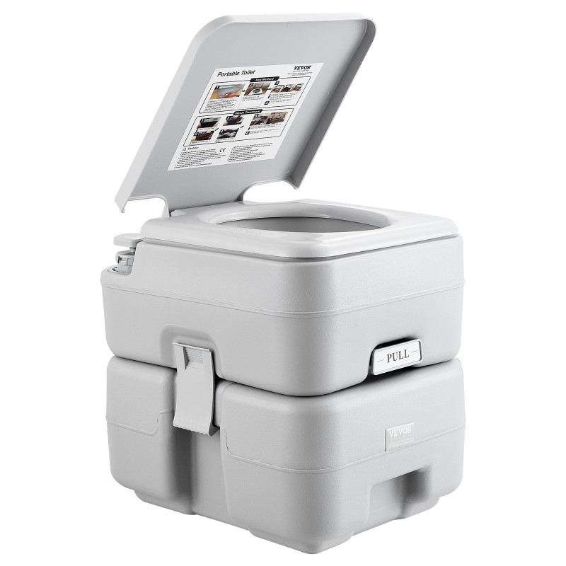 Kemiallinen kantokelpoinen matkailu-wc 20 L jätevesisäiliö 12 L vesitankilla 149,7 kg kantavuudella