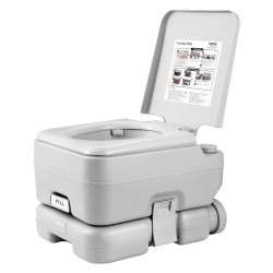 Kannettava WC 12 l jätesäiliöllä painehuuhtelulla vuotoa estävä irrotettava huuhtelusäiliö