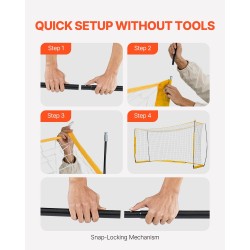 Jalkapallomaali teräs- ja lasikuiturunko PE-verkolla koko 12x6 pihalle ja harjoitteluun