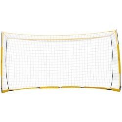Jalkapallomaali teräs- ja lasikuiturunko PE-verkolla koko 12x6 pihalle ja harjoitteluun