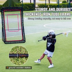 Palautusverkko teräsrunko 32 mm 1219x2134 mm säänkestävä monilajiharjoitteluun