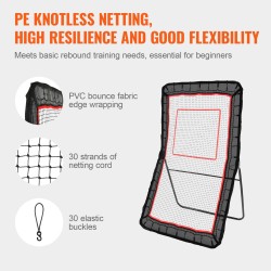 Palautusverkko teräsrunko 32 mm 1219x2134 mm säänkestävä monilajiharjoitteluun