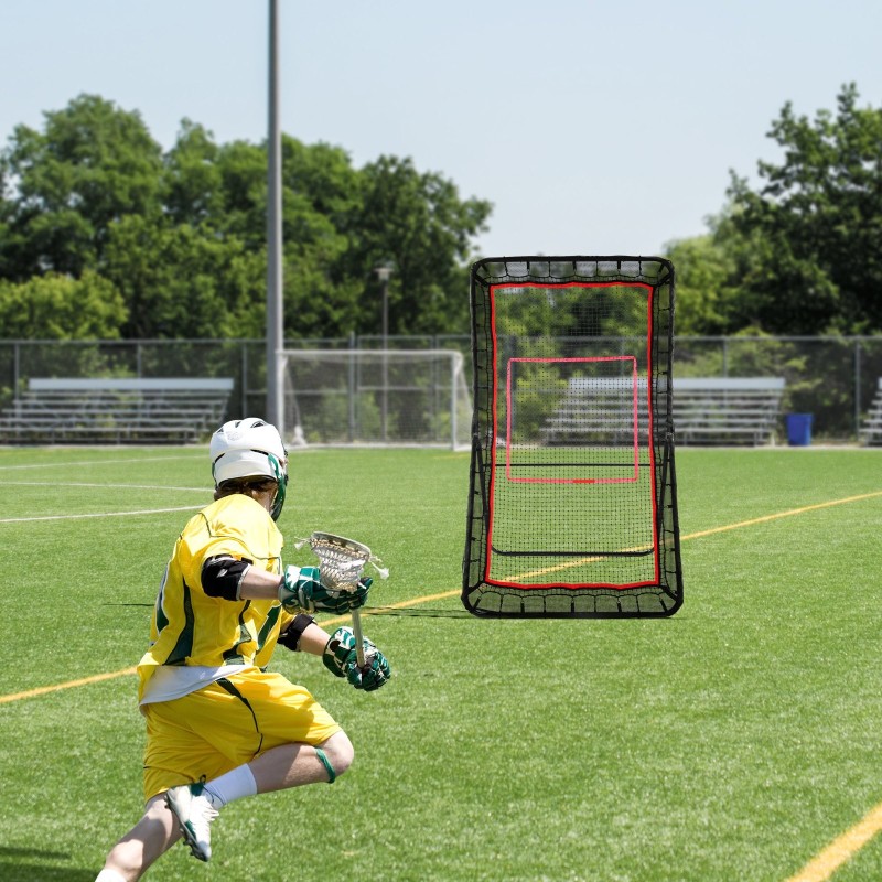 Palautusverkko teräsrunko 32 mm 1219x2134 mm säänkestävä monilajiharjoitteluun