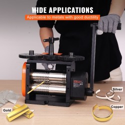 Valssauskone korujen valmistukseen teräs 57 mm levy neliölanka elliptinen lanka 0–5,5 mm