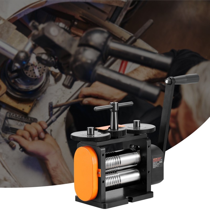 Valssauskone korujen valmistukseen teräs 57 mm levy neliölanka elliptinen lanka 0–5,5 mm