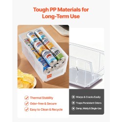 Pinottavat polypropeenimuovilaatikot 37,7 x 21,5 x 18 cm 6 kpl läpinäkyvät pientarvikkeille