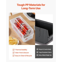 Pinottavat läpinäkyvät muovilaatikot PP-muovi 276x140x130 mm 8 kpl