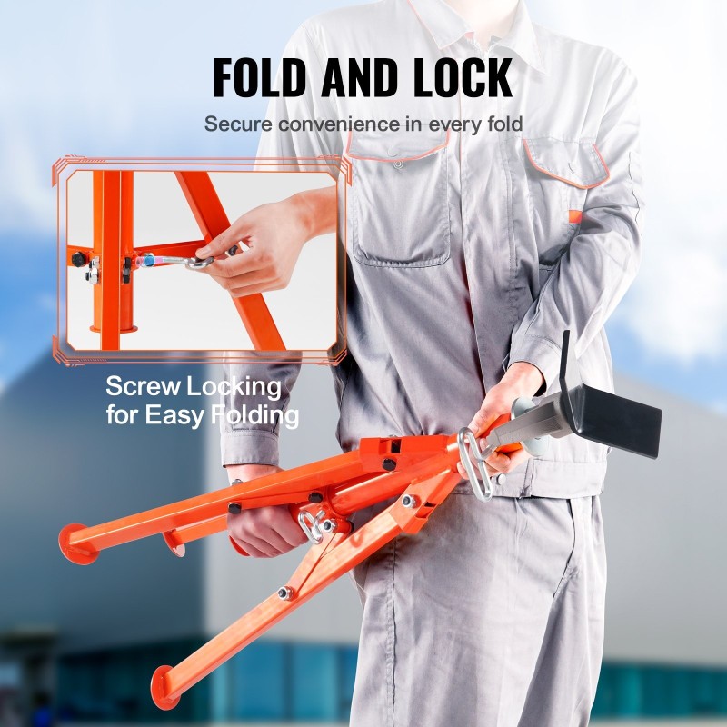 Putkiteline teräs 1134 kg kantavuus korkeussäädettävä 69–132 cm V-pää