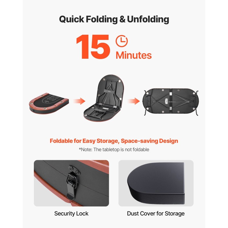 Taitettava soikea pokeripöytä 8 pelaajalle vihreä huopa pehmustetut reunat mukitelineillä metallijaloilla