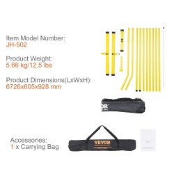 Kannettava pickleball-verkkojärjestelmä metallirunko 6,7 m säänkestävä PE-verkko kantolaukulla