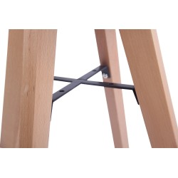 Pyöreä keittiöpöytä MDF-levyllä ja pyökkijalustalla