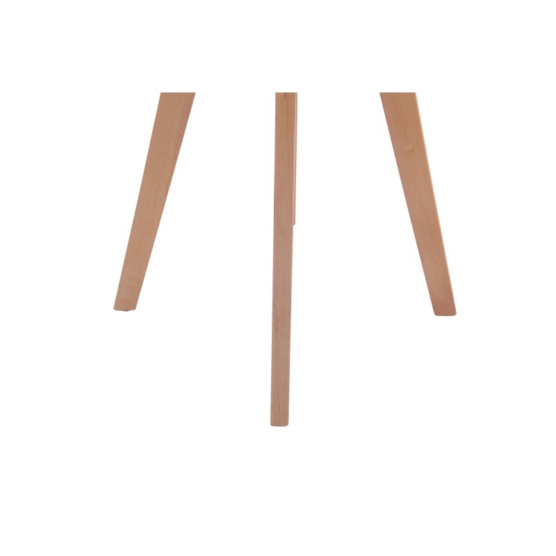 Pyöreä keittiöpöytä MDF-levyllä ja pyökkijalustalla