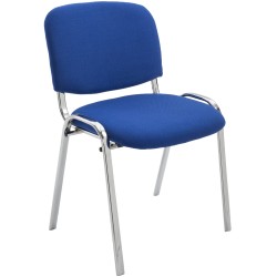 Pinottava pehmustettu vierailutuoli Ken kromatulla rungolla