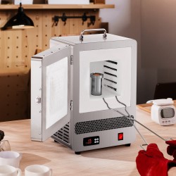 Pöytämallinen sähköuuni 1500 watin 1200 celsiusasteen ruostumattomasta teräksestä kullan ja hopean sulatus