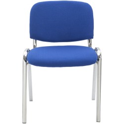 Pinottava pehmustettu vierailutuoli Ken kromatulla rungolla