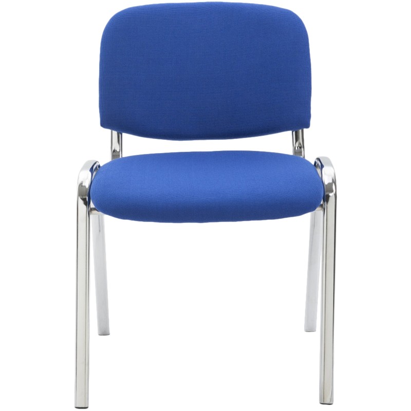 Pinottava pehmustettu vierailutuoli Ken kromatulla rungolla