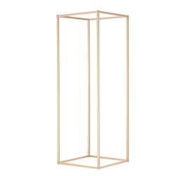 Kukkateline rautainen suorakulmainen hääjuhliin 80 cm 2 kpl ranskan kullanvärinen