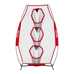 Amerikkalaisen jalkapallon heittoharjoitusverkko 3 kohdetaskua teräsrunkoinen lasikuitukaarinen kuljetuspussilla