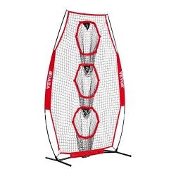 Amerikkalaisen jalkapallon heittoharjoitusverkko 3 kohdetaskua teräsrunkoinen lasikuitukaarinen kuljetuspussilla