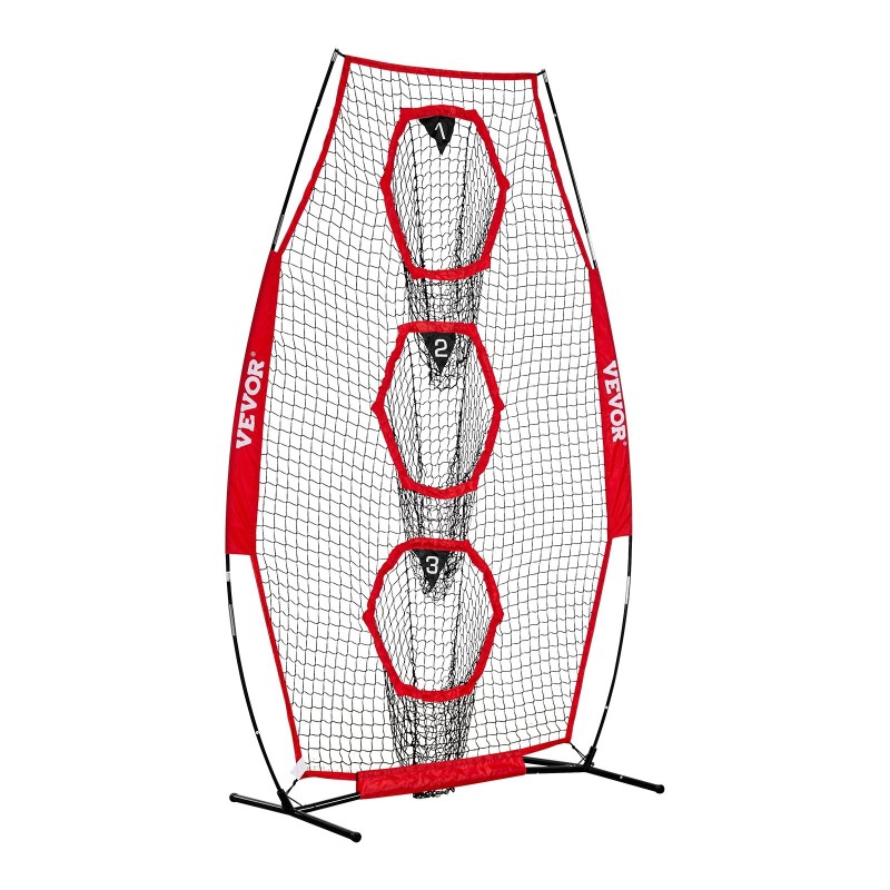 Amerikkalaisen jalkapallon heittoharjoitusverkko 3 kohdetaskua teräsrunkoinen lasikuitukaarinen kuljetuspussilla