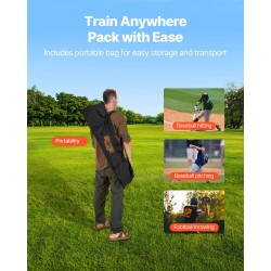 Heittoharjoitusverkko amerikkalaisen jalkapallon harjoitteluun seitsemän jalan verkko viisi kohdetaskua solmuton