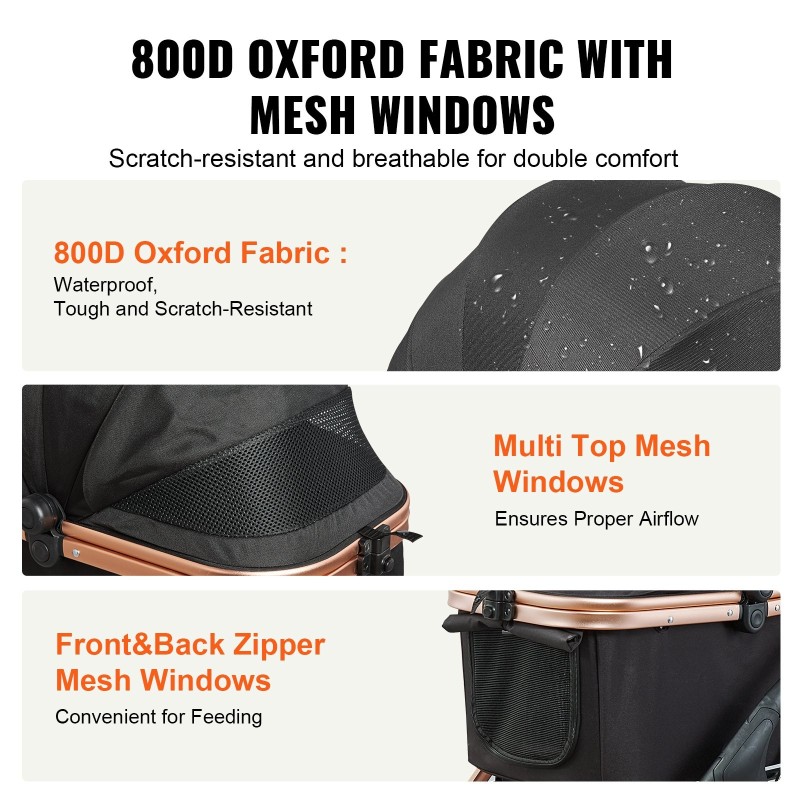 Lemmikkirattaat alumiiniseosrunko enimmäiskuorma 30 kiloa polyuretaanirenkaat verkkoikkunat irrotettava kori