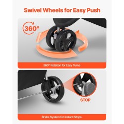 Kokoontaitettavat lemmikkirattaat 16 kg kantavuus 3 pyörää verkkoikkunat mukiteline jarru