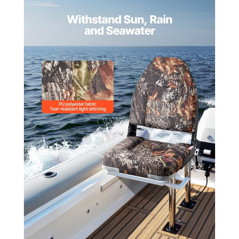 Venetuoli korkeaselkäinen taitettava PU-polyesterikangas paksu vaahtomuovipehmuste alumiiniseossaranat 2 kpl