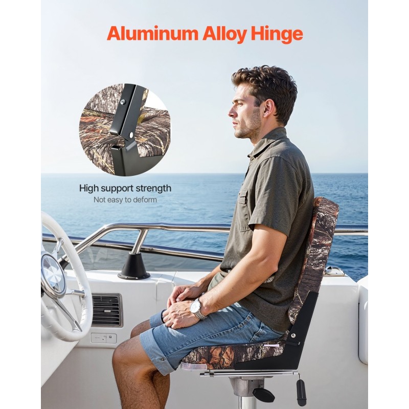 Venetuoli korkeaselkäinen taitettava PU-polyesterikangas paksu vaahtomuovipehmuste alumiiniseossaranat 2 kpl