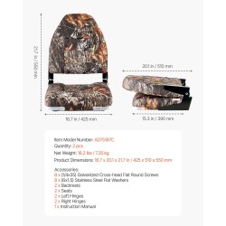 Venetuoli korkeaselkäinen taitettava PU-polyesterikangas paksu vaahtomuovipehmuste alumiiniseossaranat 2 kpl